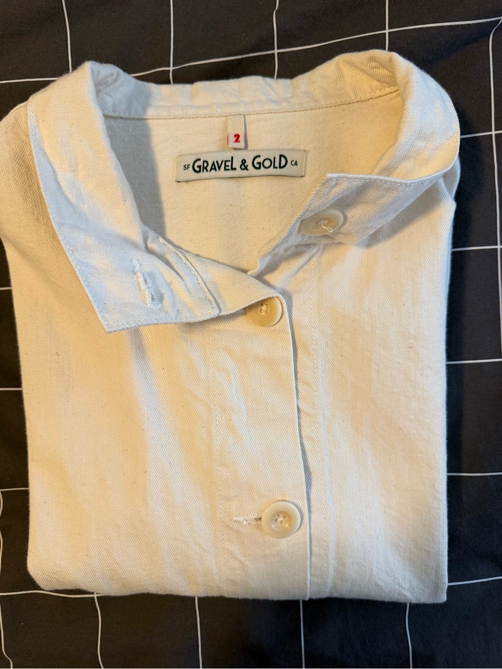 Gravel and Gold Natural Marram Jacket - Size 2 Medium